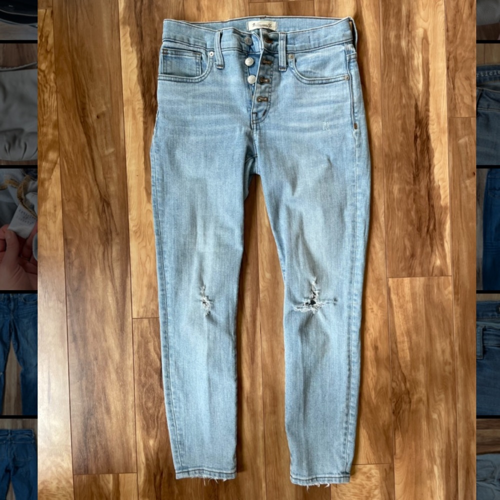 Madewell Light Wash 9” High Rise Skinny Jean